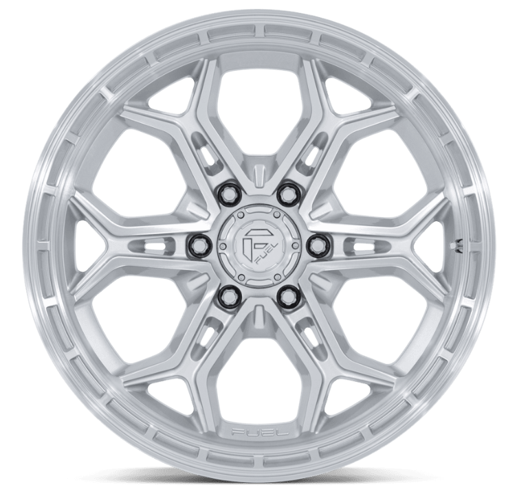 20x9.0 Fuel Heathen Gloss Silver w/ Machined Face