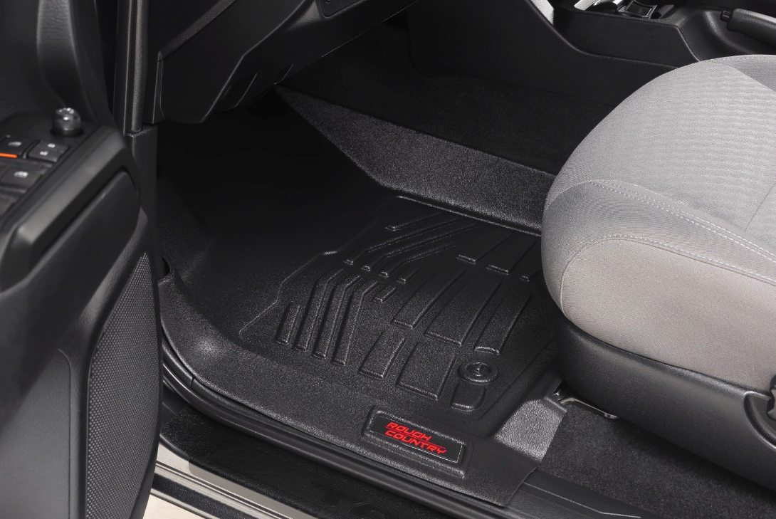Rough Country Sure-Fit Floor Mats 2016-2023 Toyota Tacoma 2WD/4WD