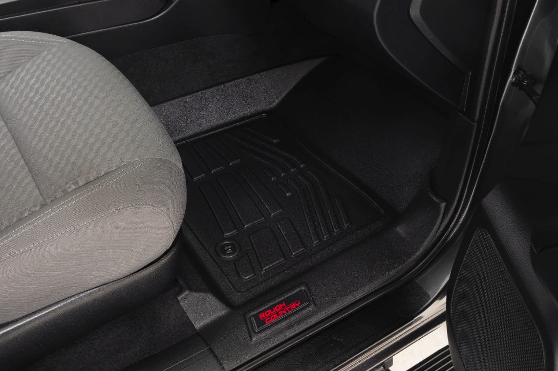 Rough Country Sure-Fit Floor Mats 2016-2023 Toyota Tacoma 2WD/4WD