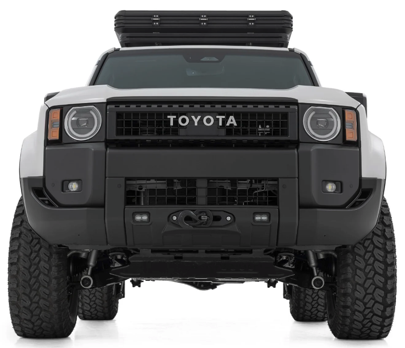 Rough Country Hidden Winch Mount With LED Fog Lamps 2024-2025 Toyota Land Cruiser 4WD