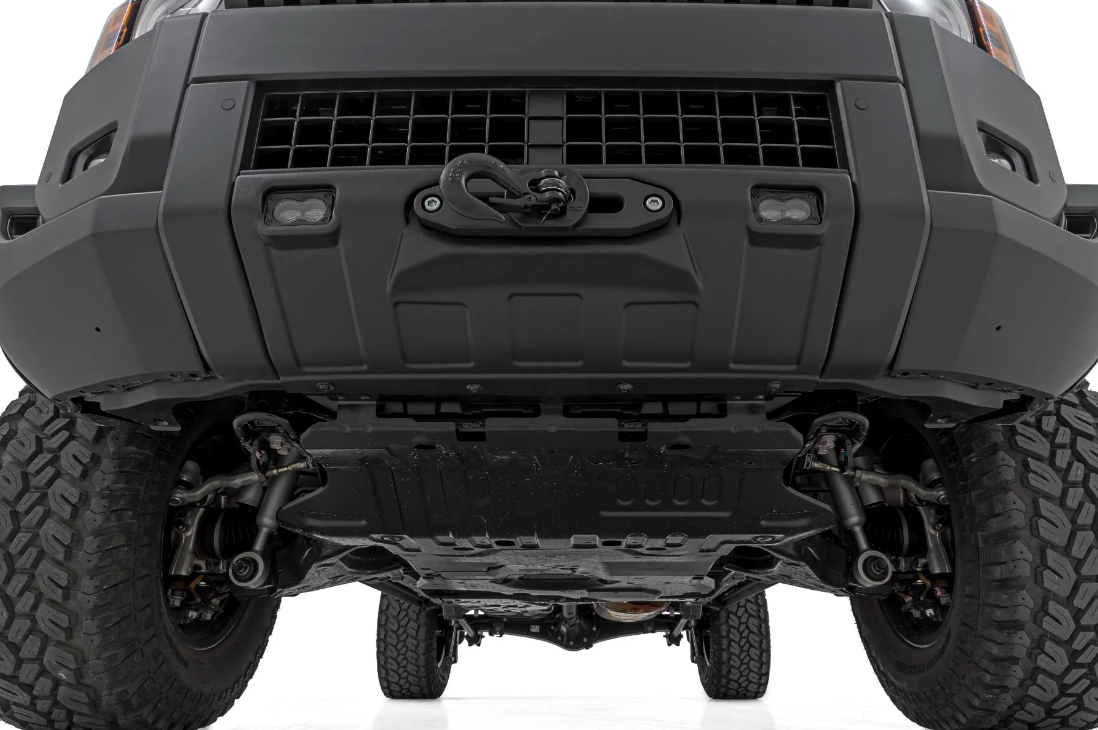 Rough Country Hidden Winch Mount With LED Fog Lamps 2024-2025 Toyota Land Cruiser 4WD