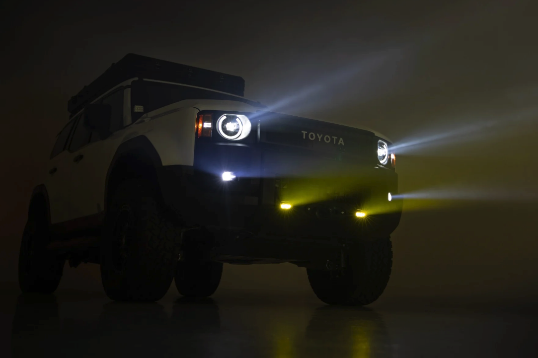 Rough Country Hidden Winch Mount With LED Fog Lamps 2024-2025 Toyota Land Cruiser 4WD