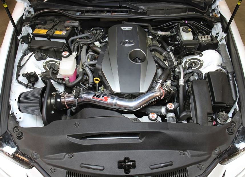 HPS Performance Short Ram Air Intake with Heat Shield 2016-2017 Lexus GS200t / IS200t / RC200t / 2017-2019 RC Turbo / GS300 / IS300 / RC300 (2.0L, Turbo)