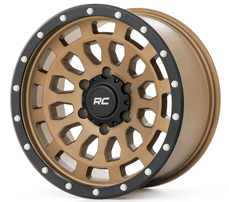 17x8.5 Rough Country 87 Series Wheel Bronze/Black – Darkside Motoring