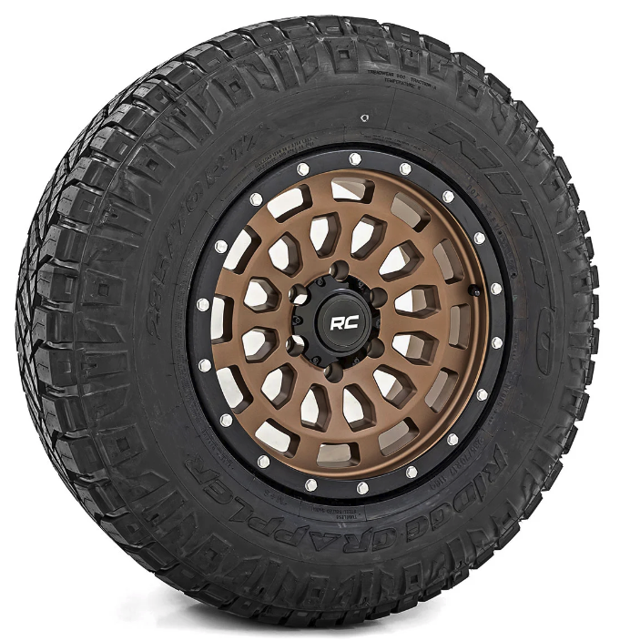 17x8.5 Rough Country 87 Series Wheel Bronze/Black