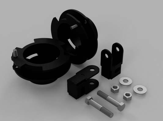 Traxda Front 1.5" Leveling Kit 2014-2024 Dodge Ram 2500 4×4/4×2 / 2013-2024 Dodge Ram 3500