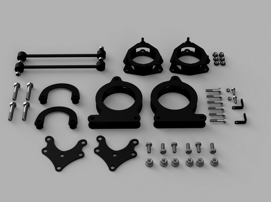 Traxda Lift Kit 2021-2026 Toyota Sienna - 2" Front / 2" Rear (includes Sway Bar Links & Shock Brackets) 906040