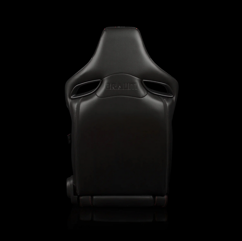 Braum ORUE-S Series Sport Reclinable Seats | Black Leatherette | Grey Plaid (Priced Per Pair)