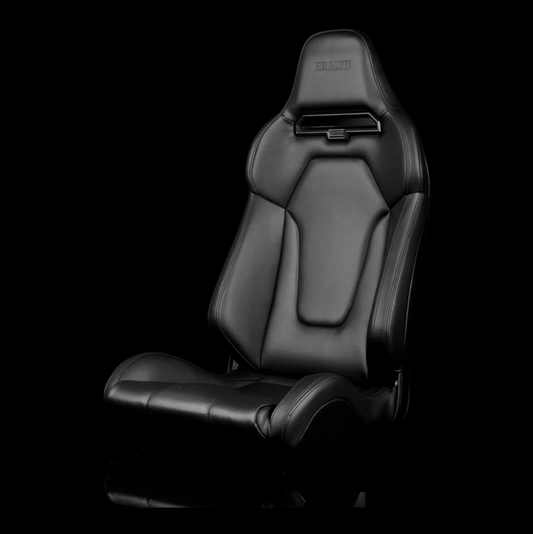 Braum VIPER X Fixed Back Bucket Seat | Black Leatherette (Priced Per Seat)