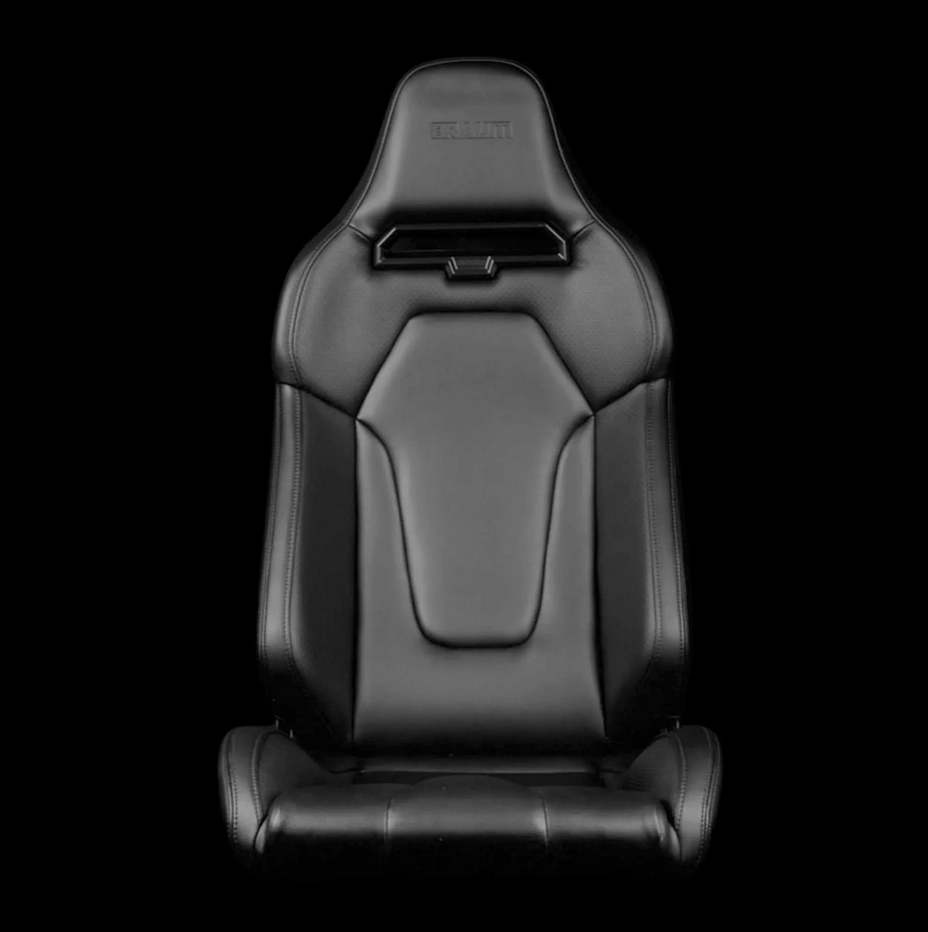 Braum VIPER X Fixed Back Bucket Seat | Black Leatherette (Priced Per Seat)