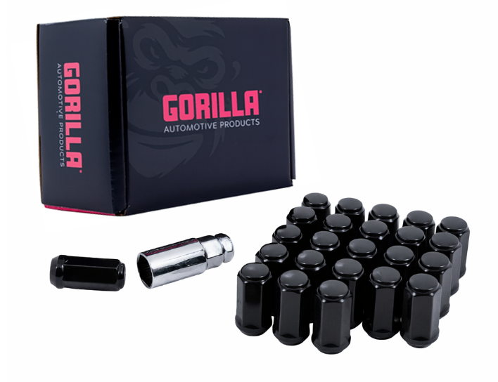 Gorilla Hex Duplex Acorn Bulge Lug Nuts | 3/4" Hex | 1/2" - 20 Thread Size | Set of 24