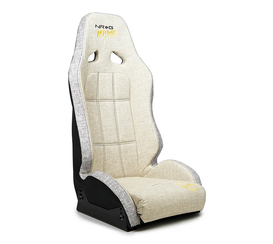 NRG Defender Suspension Seat with Side Mount Bracket Tan w/ Sand Trim (each)