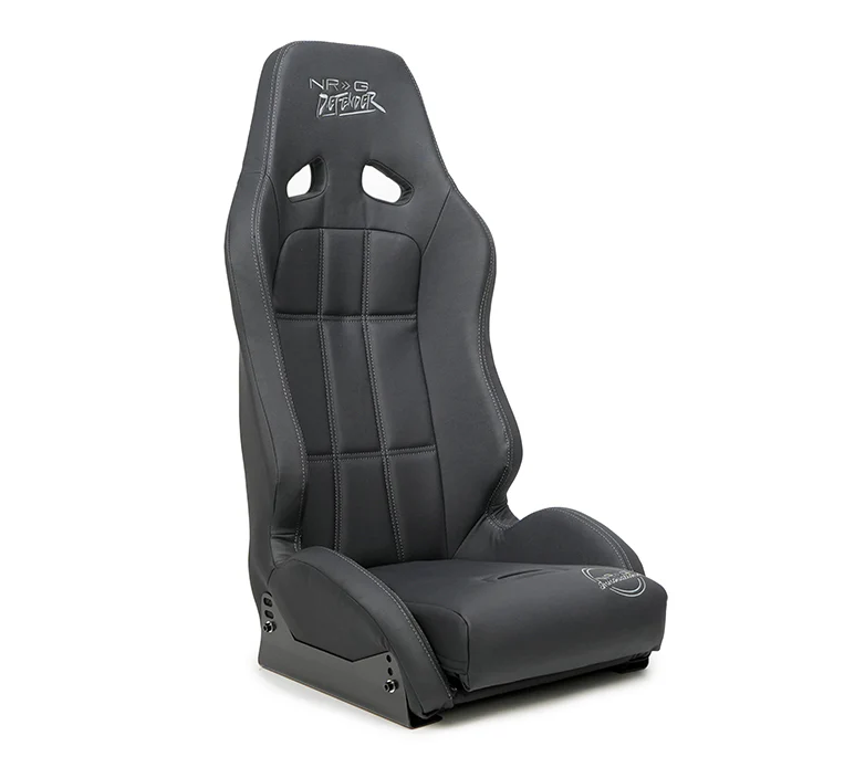 NRG Defender Suspension Seat with Side Mount Bracket Black w/ Black Trim (each)
