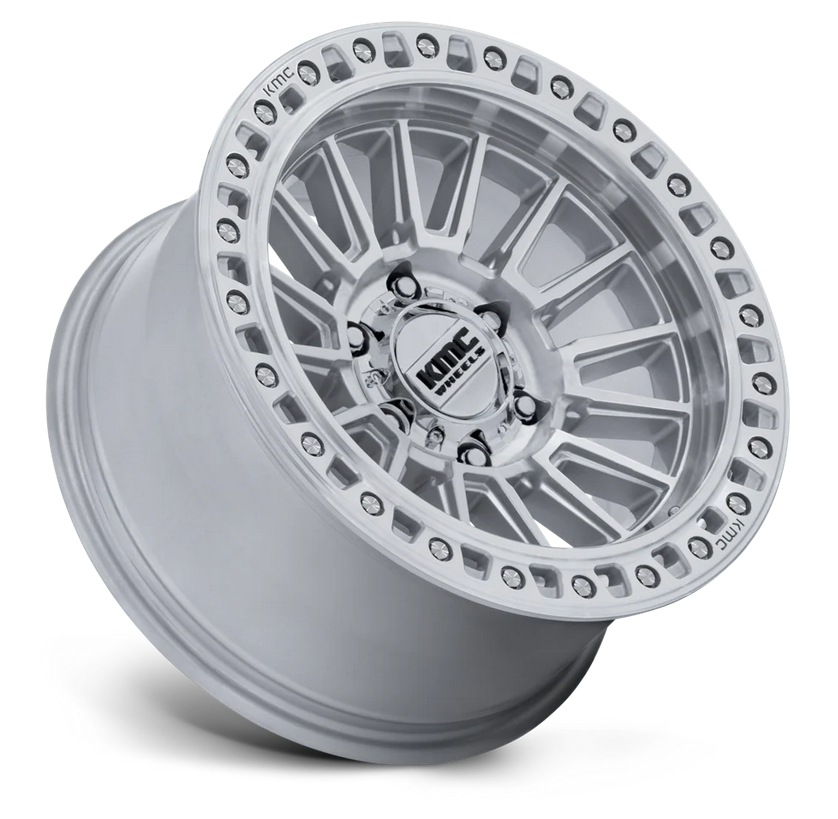 17x8.5 KMC Wheels KM557 - Vista | Gloss Silver Machined