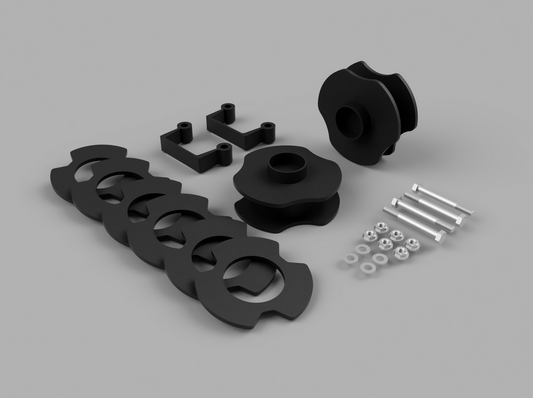 Traxda Lift Kit 2007-2021 Cadillac Escalade / Chevy Avalanche/Tahoe/Suburban / GMC Yukon (3.5" Front / 2.0" Rear)