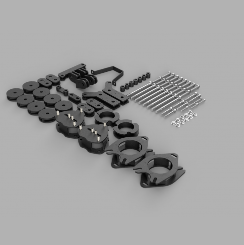 Traxda Lift Kit 2017-2024 Honda Ridgeline 2wd/4wd/AWD / 2016-2022 Pilot / 2019-2024 Passport / 2014-2020 Acura MDX (2″ Front / 2″ Rear)