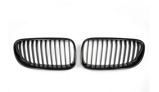 AutoTecknic Replacement Carbon Fiber Front Grilles BMW E92 Coupe / E93 Cabrio | 3 Series LCI
