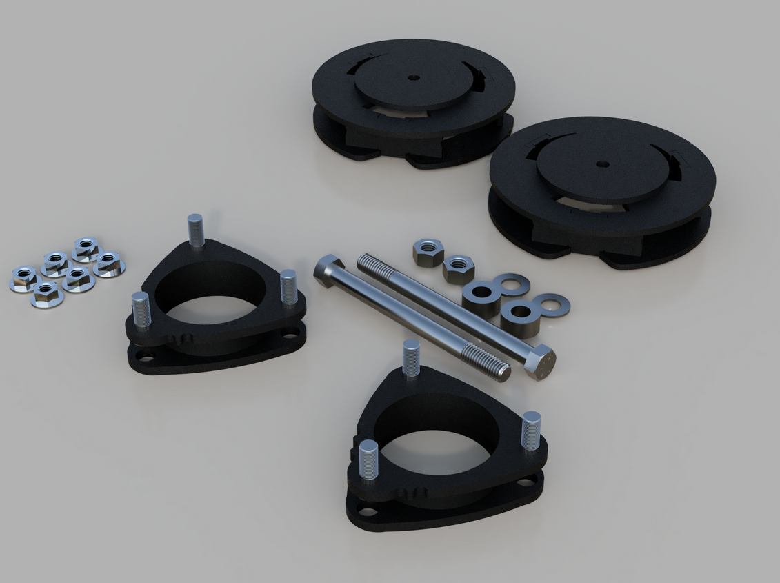 Traxda Lift 2003-2024 Toyota 4Runner 3" Front / 1.25" Rear (with X-REAS)