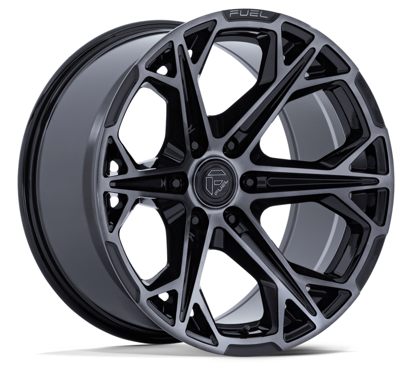 20x9.0 Fuel FC886 Hammerhead Gloss Black Dark Tinted Clear