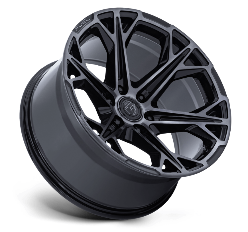 20x9.0 Fuel FC886 Hammerhead Gloss Black Dark Tinted Clear