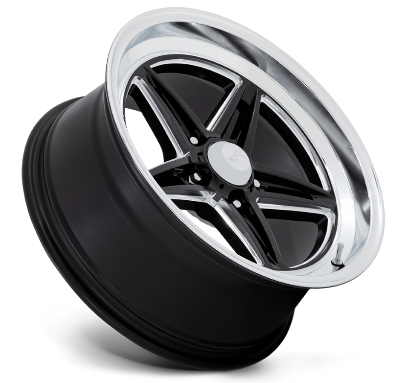 18x7.0 American Racing Groove VN514 Gloss Black w/ Diamond Cut Lip