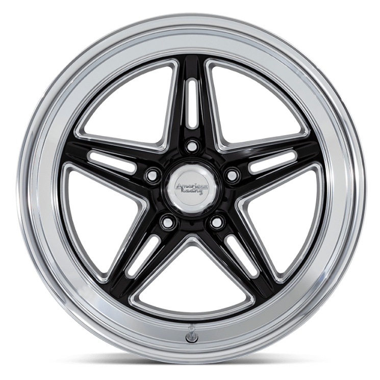 18x7.0 American Racing Groove VN514 Gloss Black w/ Diamond Cut Lip