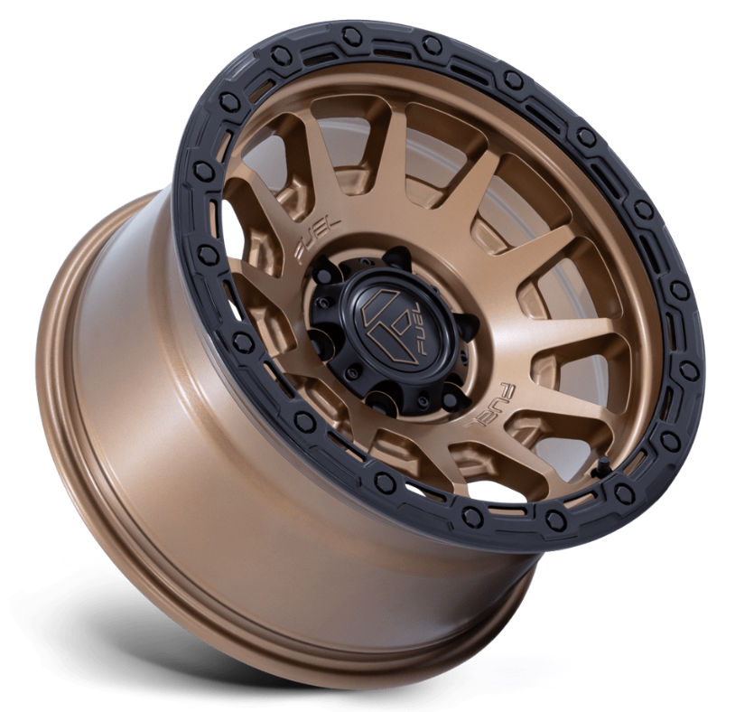 17x9.0 Fuel Fortress FC884 Matte Bronze w/ Gloss Black Lip