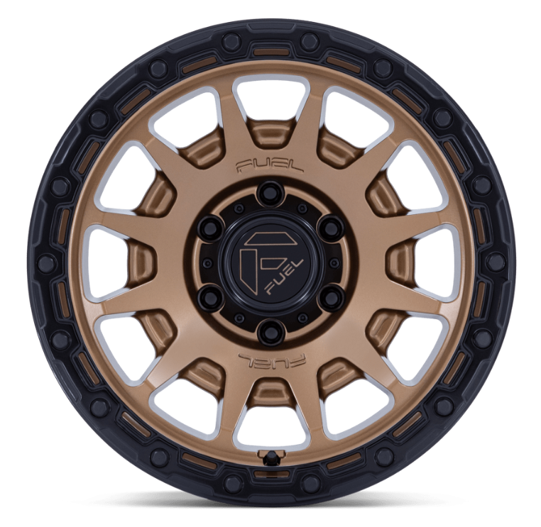 17x9.0 Fuel Fortress FC884 Matte Bronze w/ Gloss Black Lip