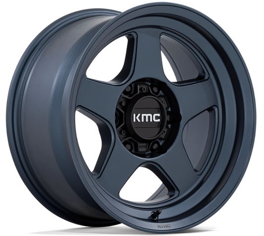 17x8.5 KMC Lobo KM728 Metallic Blue