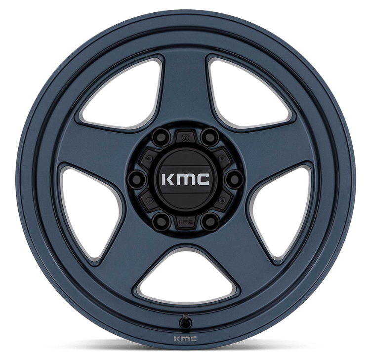 17x9.0 KMC Lobo KM728 Metallic Blue