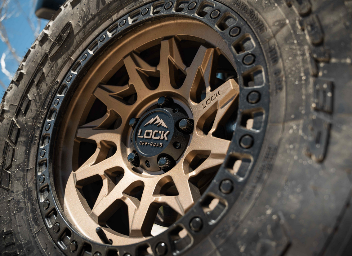 17x9.0 Lock Off-Road Lunatic Matte Bronze w/ Matte Black Ring