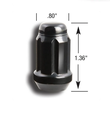 Gorilla Tuner Series Lug Nut 1/2"-20 Black