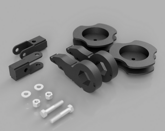 Traxda 2000-2006 Chevrolet/GMC/Cadillac 2wd/4wd SUV w/ 6-Lug/ Torsion Bar/Rear Coil – Front And Rear Lift Kit