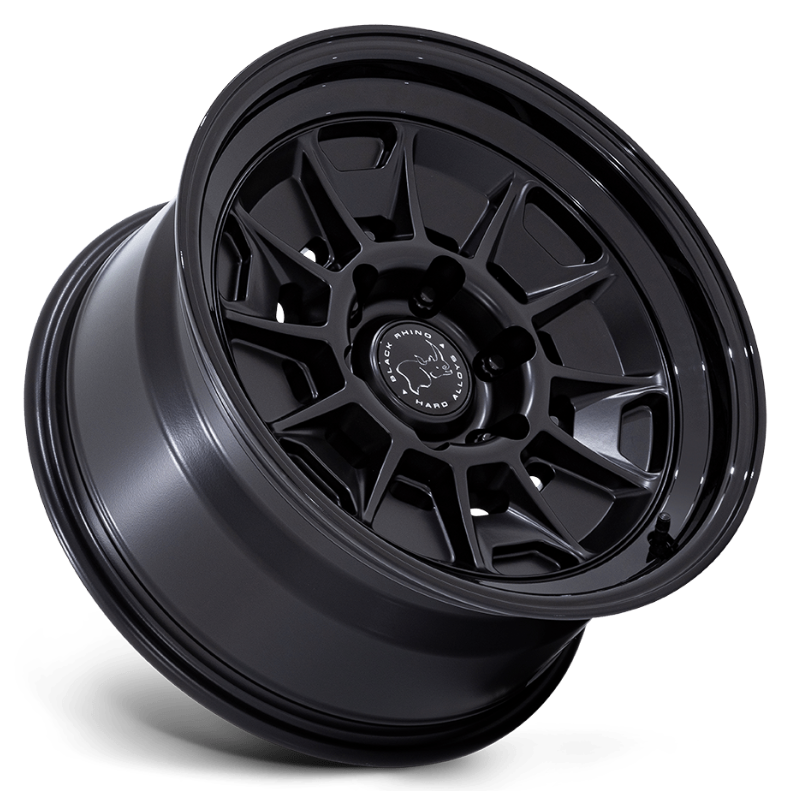 18x9.0 Black Rhino Mondo BR021 Matte Black w/ Gloss Black Lip