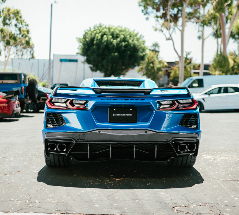 Anderson Composites Carbon Fiber Rear Diffuser 2020-2024 Chevy Corvette C8