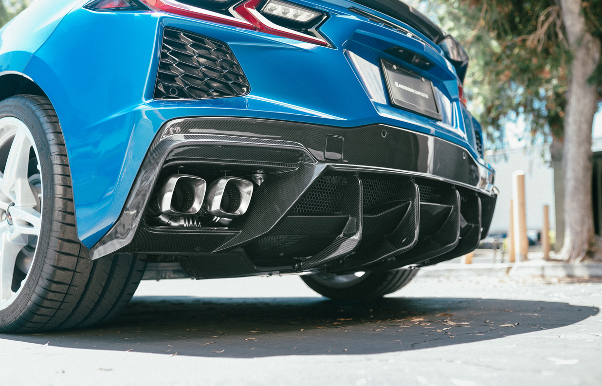Anderson Composites Carbon Fiber Rear Diffuser 2020-2024 Chevy Corvette C8