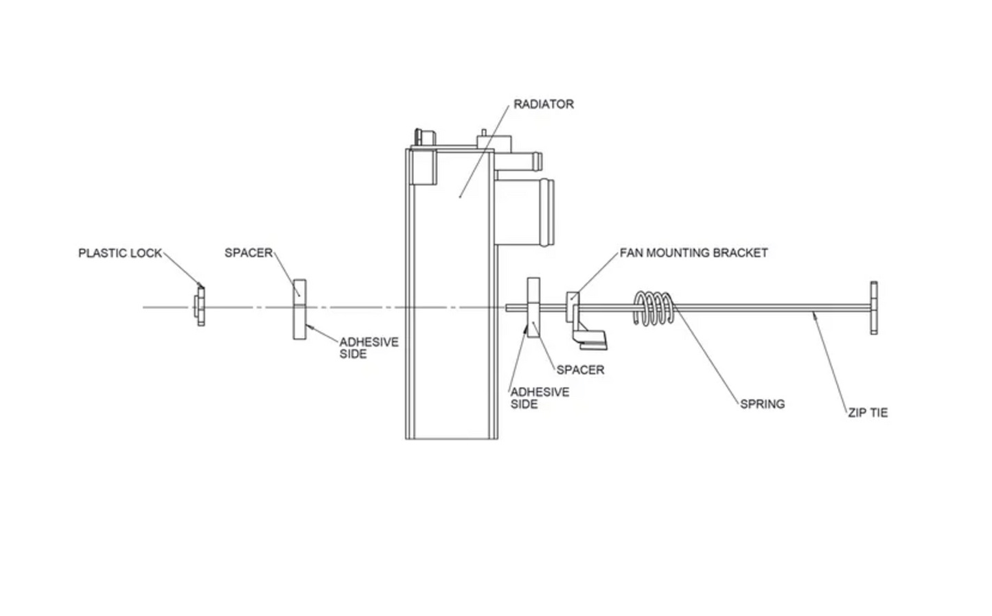 Mishimoto Electric Fan Mounting Kit
