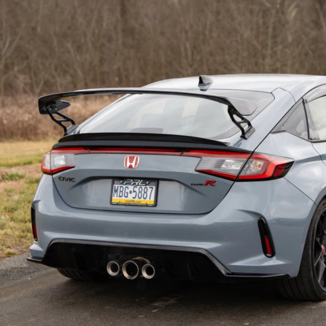 PRL Motorsports 2023+ Honda Civic Type-R FL5 Wing Risers