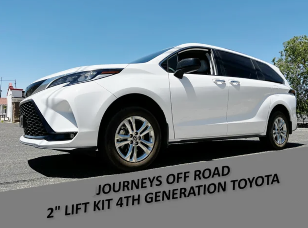 Journeys Offroad Lift Kit 2021-2025 Toyota Sienna Hybrid - 2" Front / 2" Rear
