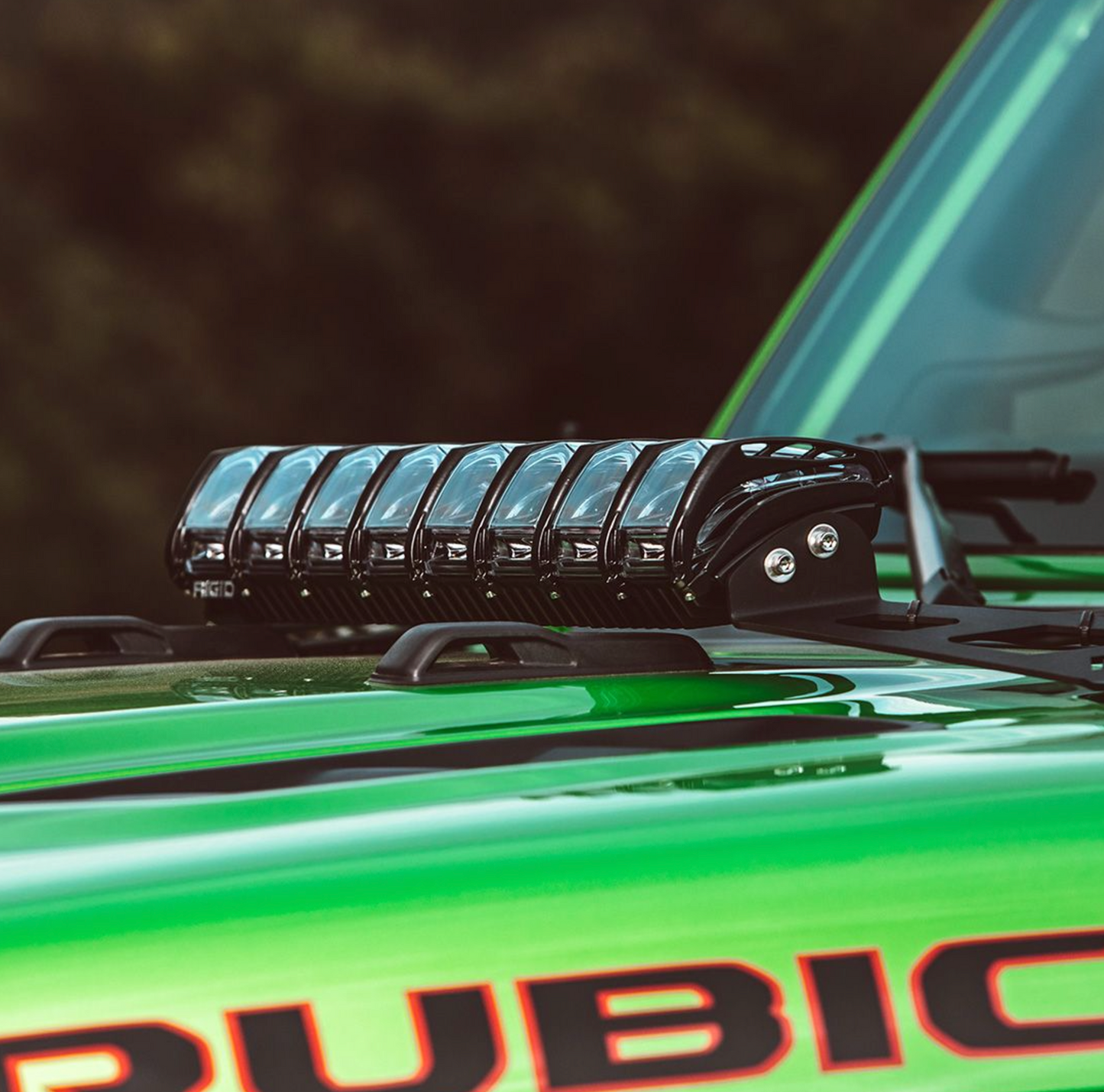 Rigid Industries 2018 Jeep JL - Hood Mount Kit - Mounts 20in Adapt Series