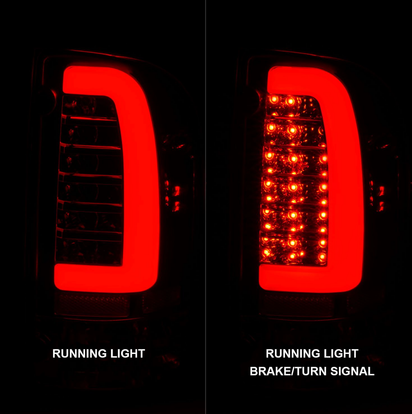 ANZO 1995-2000 Toyota Tacoma LED Taillights Chrome Housing Clear Lens (Pair)