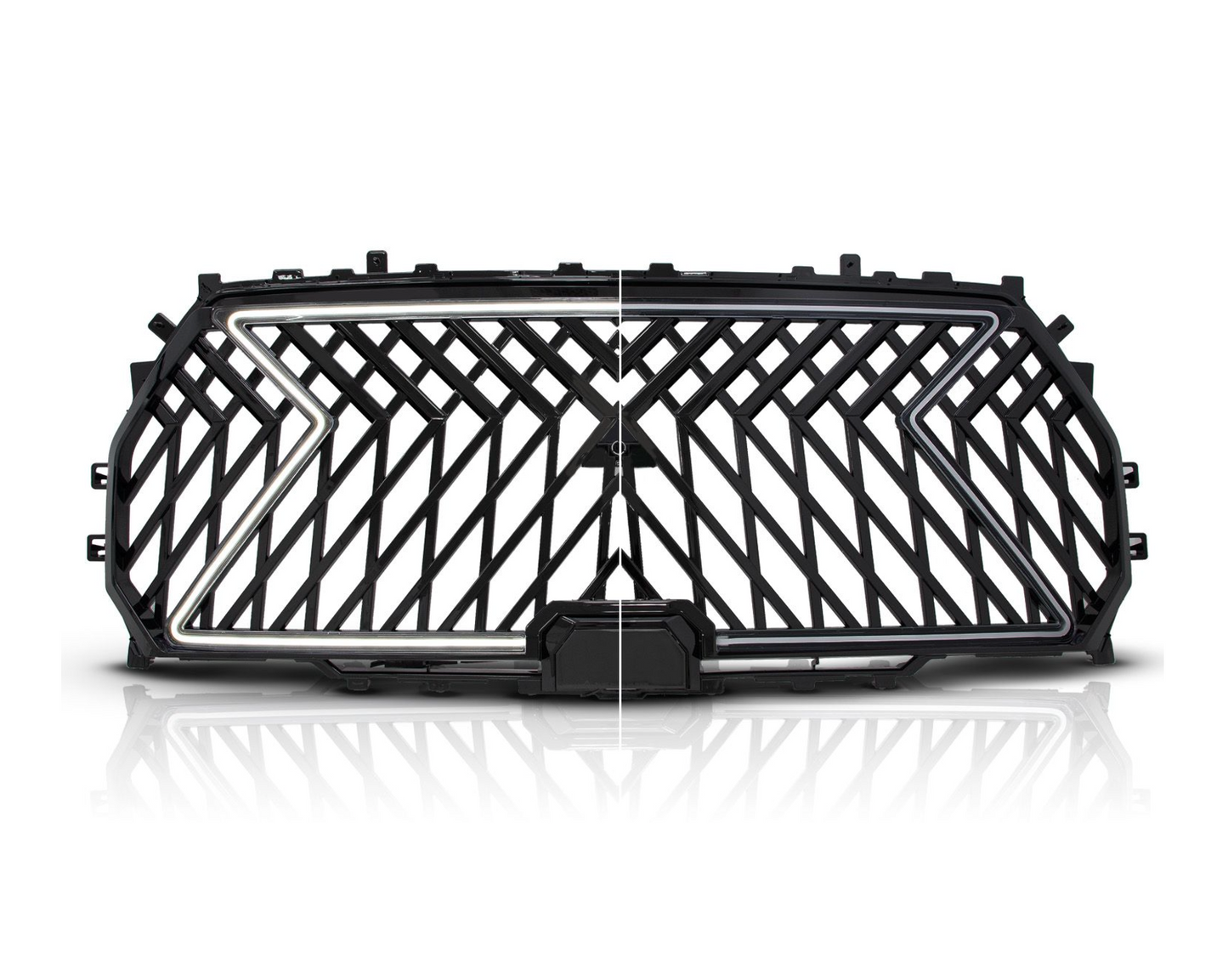 2022-2024 Toyota Tundra Nexum Series Black LED Grille W/ Ignition Initiation Feature & Running Light Bar