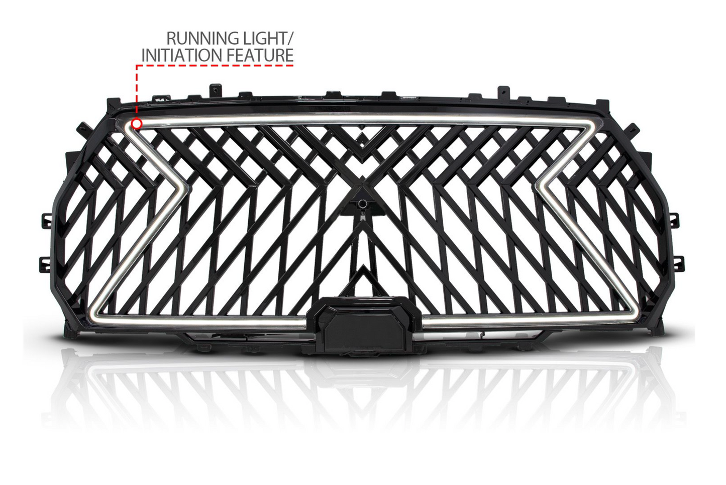 2022-2024 Toyota Tundra Nexum Series Black LED Grille W/ Ignition Initiation Feature & Running Light Bar