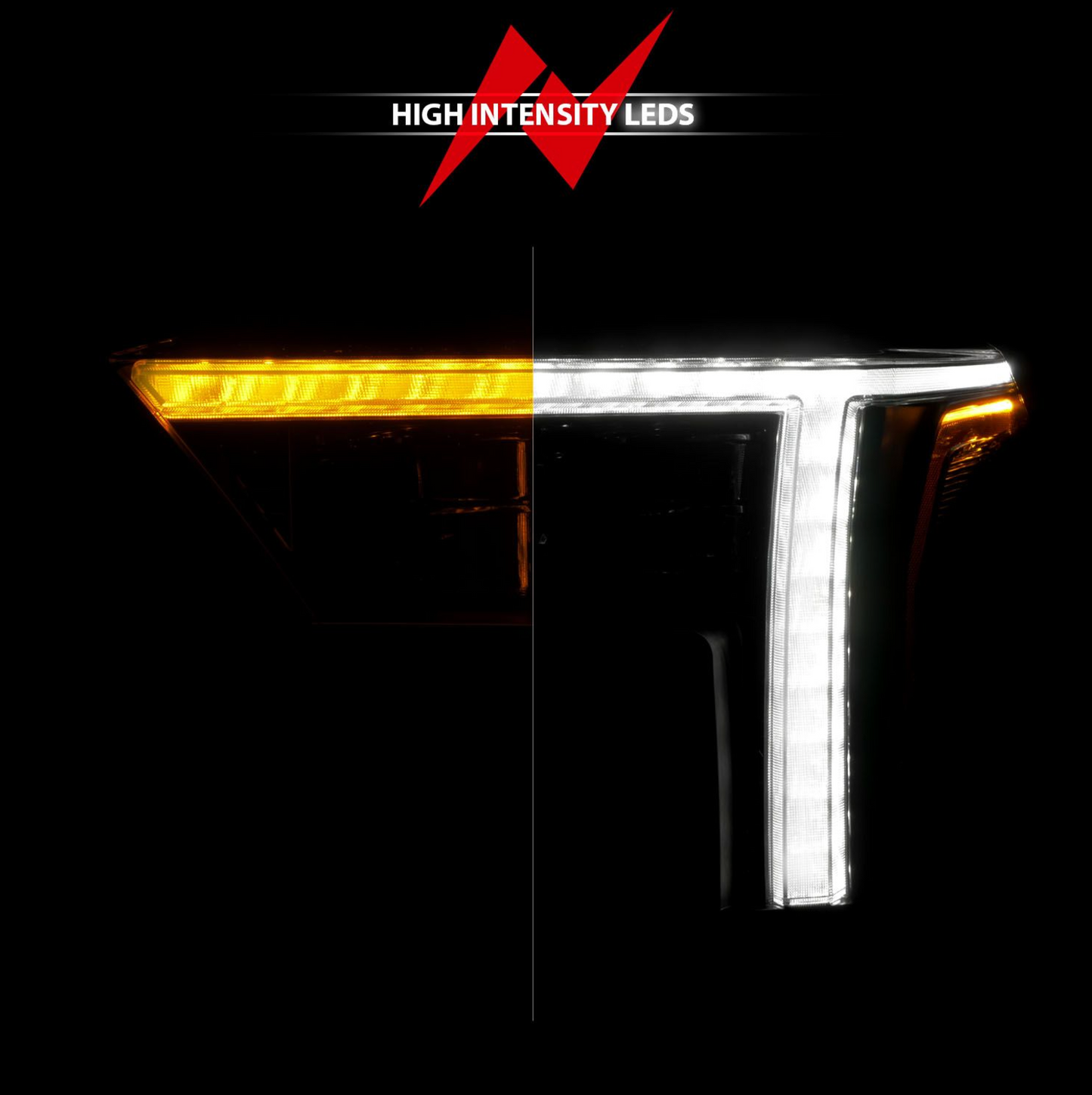 Anzo 2022-2025 Toyota Tundra Z-Series Full LED Projector Headlights Black W/ DRL Switch & Initiation (Does Not Fit Models With Factory LED Projectors)