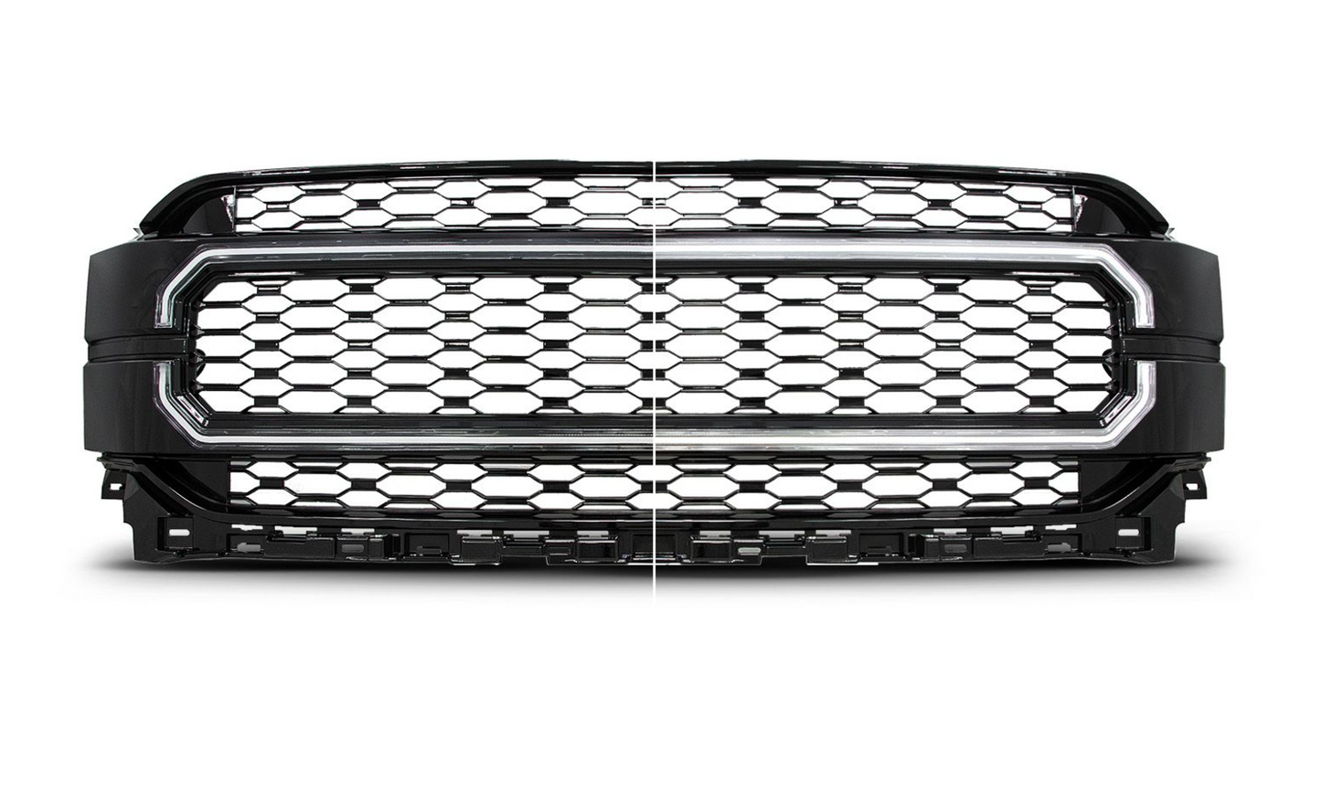 2021-2023 FordF-150 Nexum Series BlackLED Grille w/ Ignition Initiation Feature & Running Light Bar