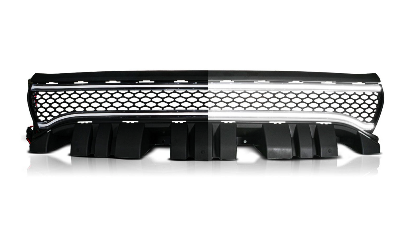 2015-2023 Dodge Charger Nexum Series Black LED Grille w/ Ignition Initiation Feature & Running Light Bar