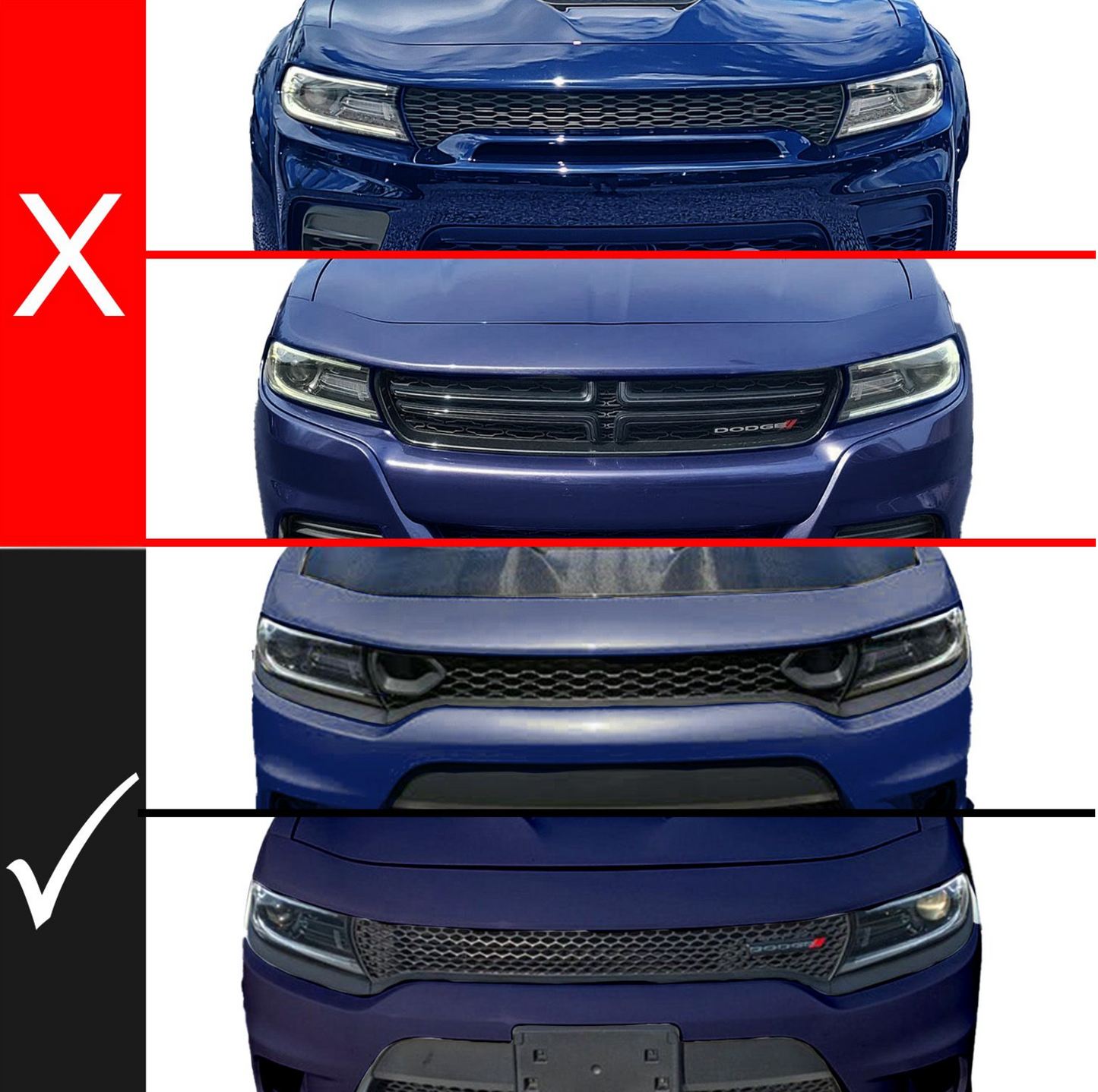 2015-2023 Dodge Charger Nexum Series Black LED Grille w/ Ignition Initiation Feature & Running Light Bar