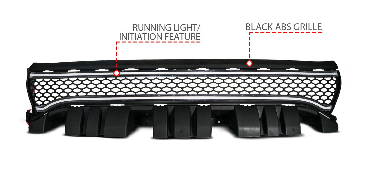 2015-2023 Dodge Charger Nexum Series Black LED Grille w/ Ignition Initiation Feature & Running Light Bar