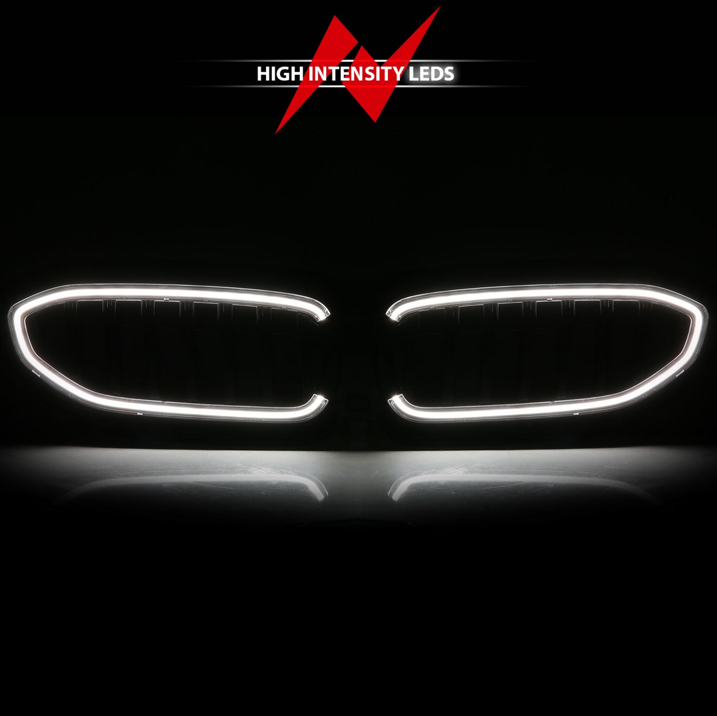 2019-2022 BMW 3 Series Nexum Series Black LED Grille W/ Ignition Initiation Feature & Running Light Bar