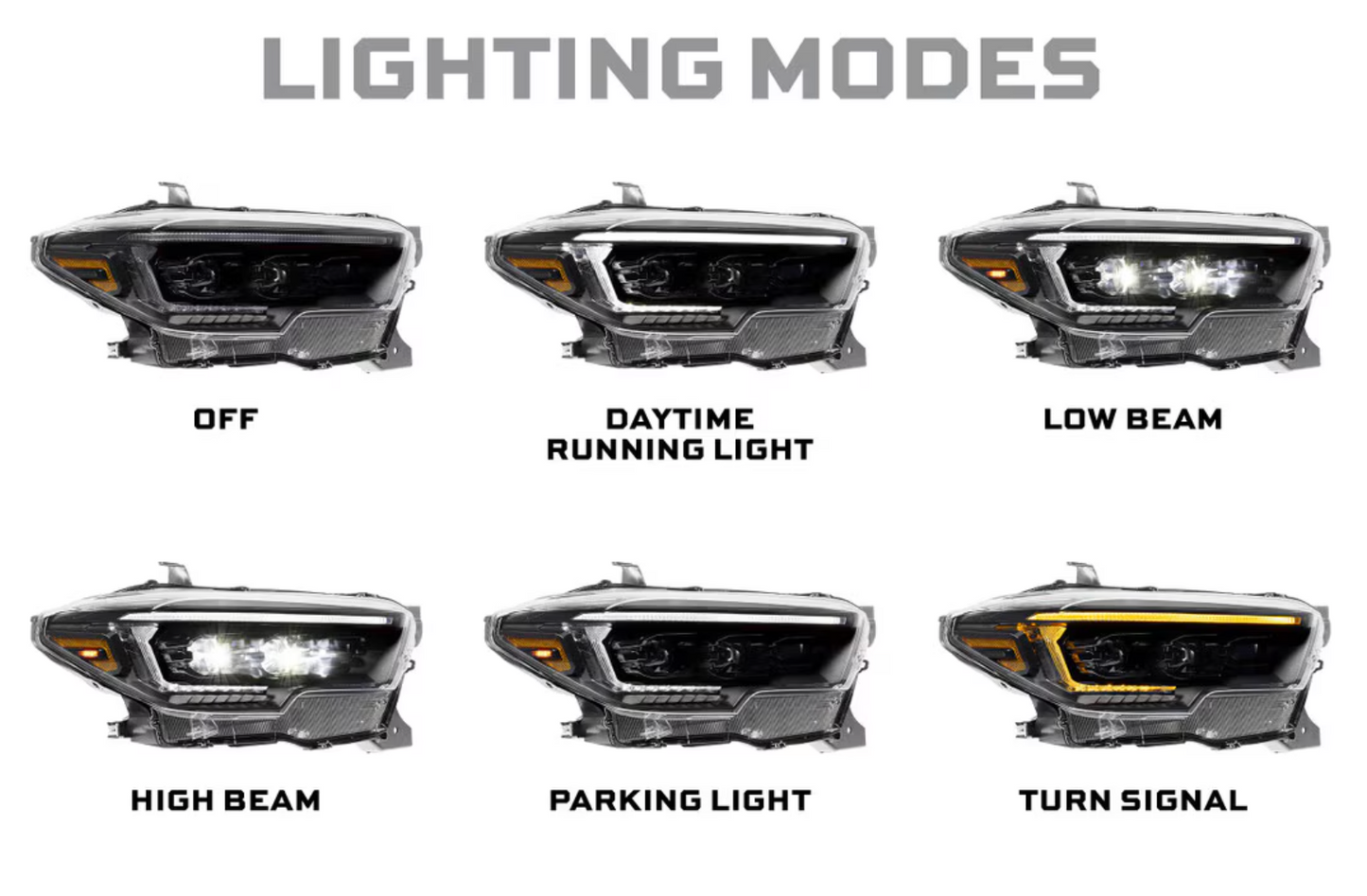 Morimoto 2016-2023 Toyota Tacoma XB Evo Hybrid LED Headlights